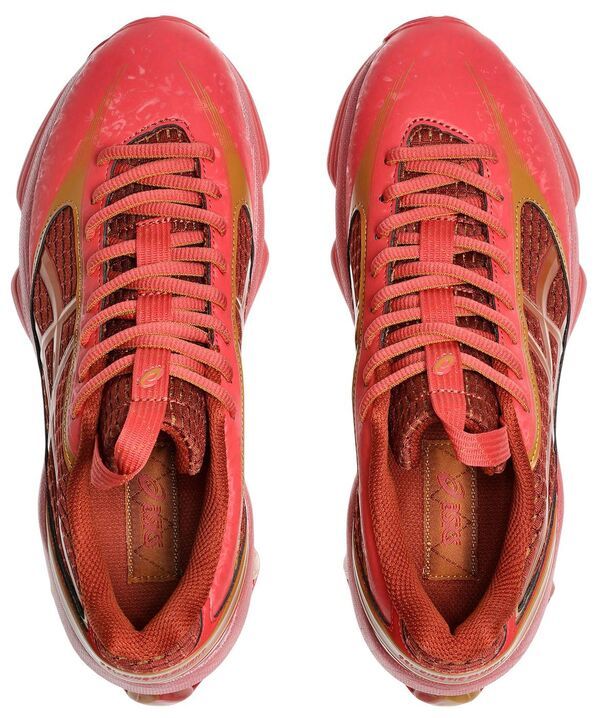 アシックス メンズ シューズ スニーカー ASICS Mens US6S GELKINETIC FLUENT Running Shoes Coppered レッド アシックス メンズ シューズ スニーカー ASICS Mens US6S GELKINETIC FLUENT Running Shoes Coppered レッド