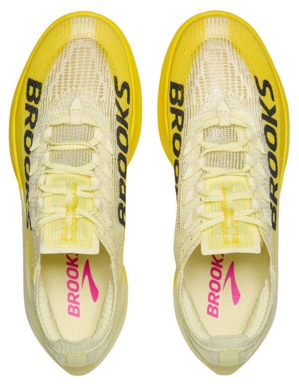ブルックス メンズ シューズ スニーカー Brooks Hyperion Elite 5 Running Shoes LuminaryYellowGray グレー