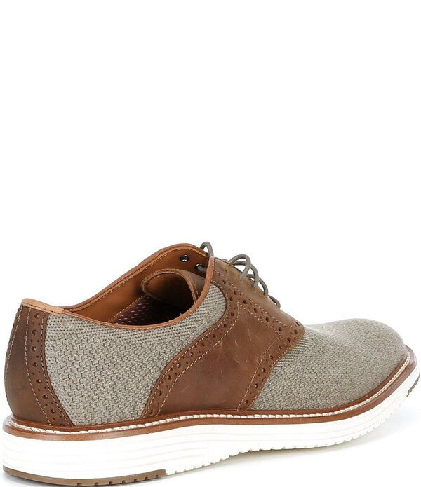 ジョンストンアンドマーフィー メンズ シューズ オックスフォード ブローグ ニット Johnston Murphy Mens Upton Knit Brogue Saddle Oxfords Taup