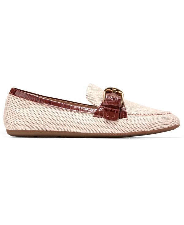 コールハーン レディース シューズ スリッポン・ローファー Cole Haan Womens Grand Ambition Alette SlipOn Buckle Loafers Natural C