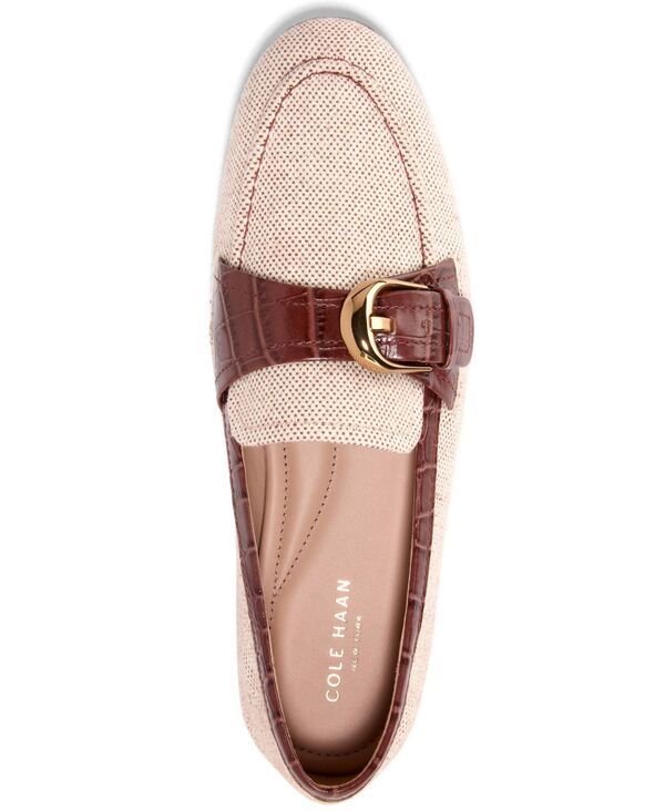 コールハーン レディース シューズ スリッポン・ローファー Cole Haan Womens Grand Ambition Alette SlipOn Buckle Loafers Natural C