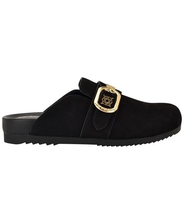 ゲス レディース シューズ スリッポン・ローファー GUESS Womens Galavanta Buckle SlipOn Flat Clogs Black Suede ブラック ゲス レディース シューズ スリッポン・ローファー GUESS Womens Galavanta Buckle SlipOn Flat Clogs Black Suede ブラック