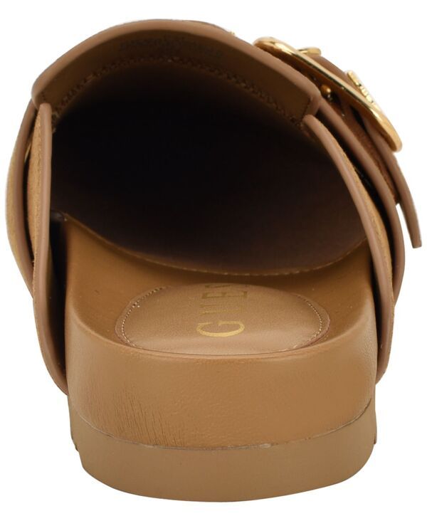 ゲス レディース シューズ スリッポン・ローファー GUESS Womens Galavanta Buckle SlipOn Flat Clogs Tan Suede タン ゲス レディース シューズ スリッポン・ローファー GUESS Womens Galavanta Buckle SlipOn Flat Clogs Tan Suede タン