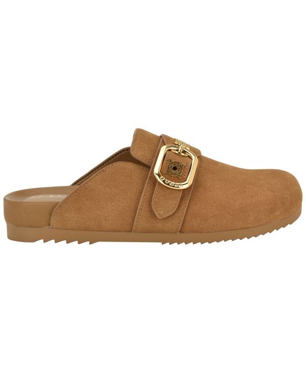 ゲス レディース シューズ スリッポン・ローファー GUESS Womens Galavanta Buckle SlipOn Flat Clogs Tan Suede タン ゲス レディース シューズ スリッポン・ローファー GUESS Womens Galavanta Buckle SlipOn Flat Clogs Tan Suede タン