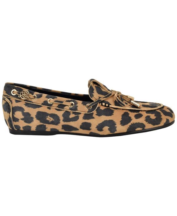 ゲス レディース シューズ スリッポン・ローファー スエード GUESS Womens Aisha Soft Suede Boat Shoe Loafers Leopard Suede アニマル