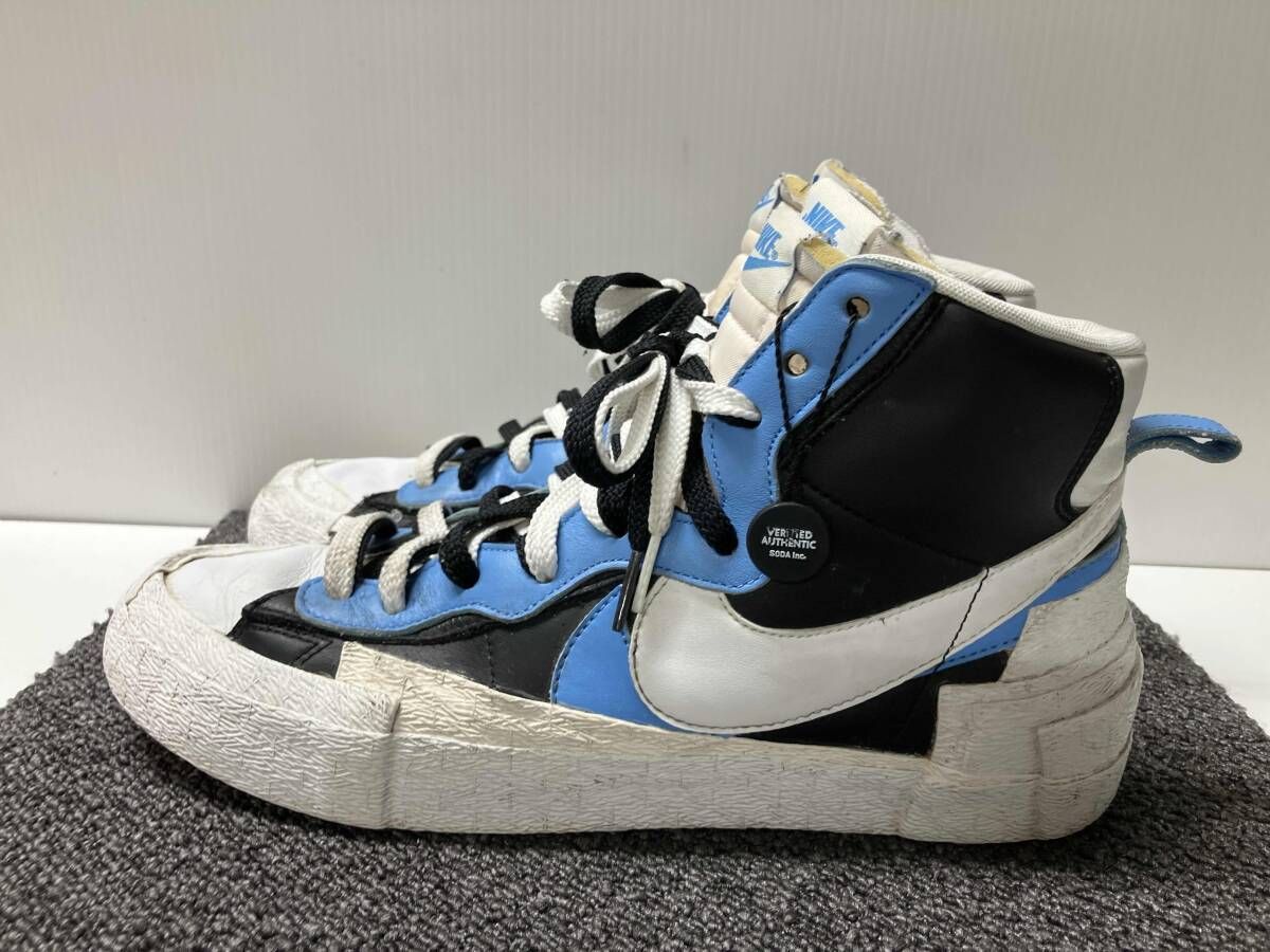 NIKE ナイキ BV0072-001 サイズ28cm BLAZER MID/SACAI ブレザーミッドサカイ ブルー×ブルー ハイカットスニーカー