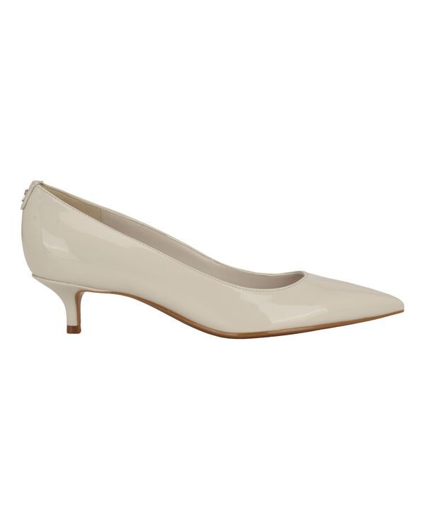 カルバンクライン レディース シューズ スリッポン・ローファー ヒール Calvin Klein Womens Roxanna SlipOn Kitten Heel Pumps Ivory Paten