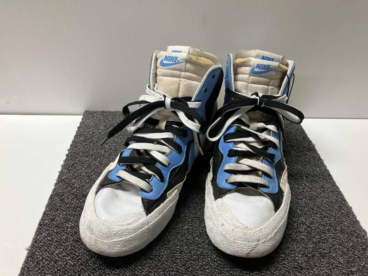 NIKE ナイキ BV0072-001 サイズ28cm BLAZER MID/SACAI ブレザーミッドサカイ ブルー×ブルー ハイカットスニーカー