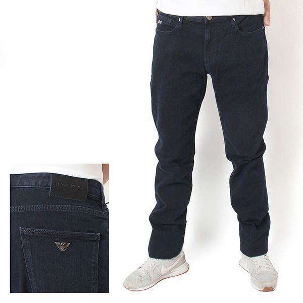 26SSモデル エンポリオアルマーニ EMPORIO ARMANI メタルイーグル ジーンズ デニム J06 SLIM FIT【MB002 MEDIUM BLUE】 EM000121 AF141190 MB002/【2026SS】