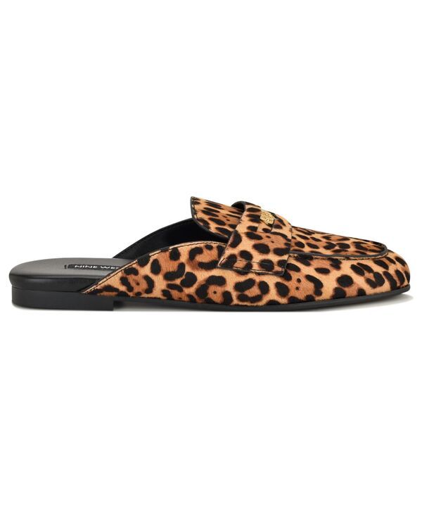 ナインウェスト レディース シューズ スリッポン・ローファー Nine West Womens Evans Penny Loafer Flat SlipOn Mules Leopard Calf Ha ナインウェスト レディース シューズ スリッポン・ローファー Nine West Womens Evans Penny Loafer Flat SlipOn Mules Leopard Calf Ha