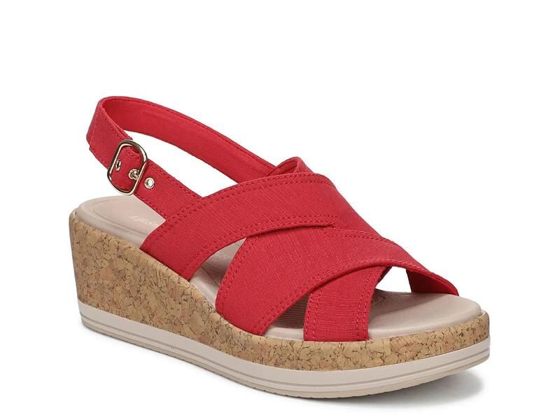 ライフストライド レディース シューズ サンダル LifeStride Rye Wedge Sandal Red レッド