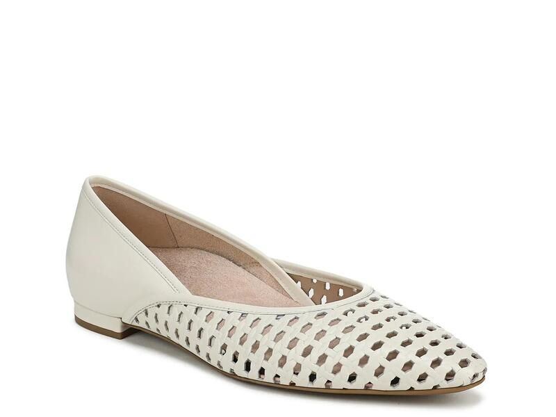 バイオニック レディース シューズ パンプス Vionic Gracia Woven Flat White ホワイト