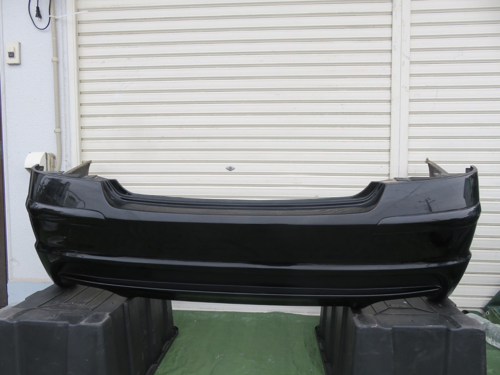 LK1520* 人気/IMPUL製 日産 フーガ 350GT/PY50 リアバンパー スポイラー マフラー4本出し KH3ブラック /Y50 GY50 PNY50　※小傷