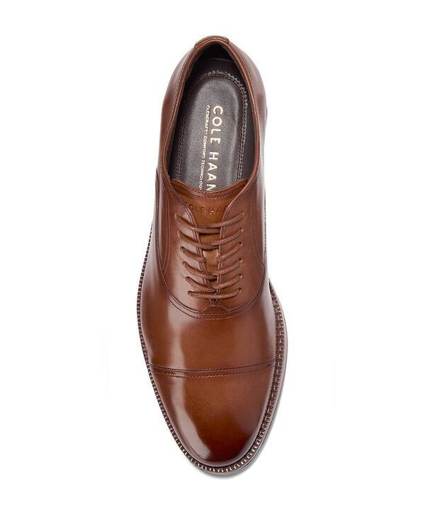 コールハーン メンズ シューズ オックスフォード ワンピース キャップ Cole Haan Mens Ledley Grand Cap Toe Oxfordresshoes British Tan タ