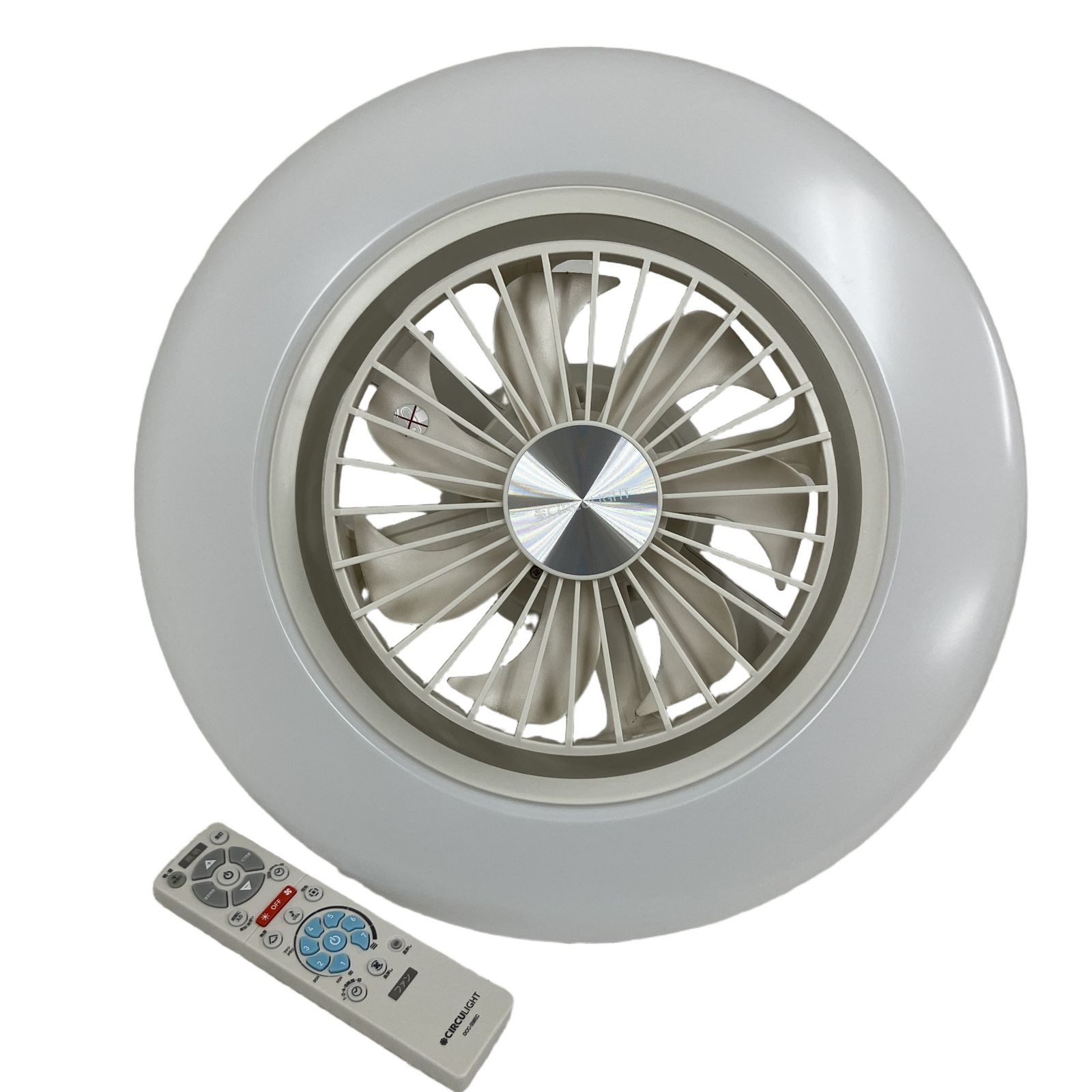 CIRCULIGHT EZシリーズ スイングモデル 8畳用 シーリングファンライト サーキュライト LED 調光 調色 家電 ジャンク O11358791
