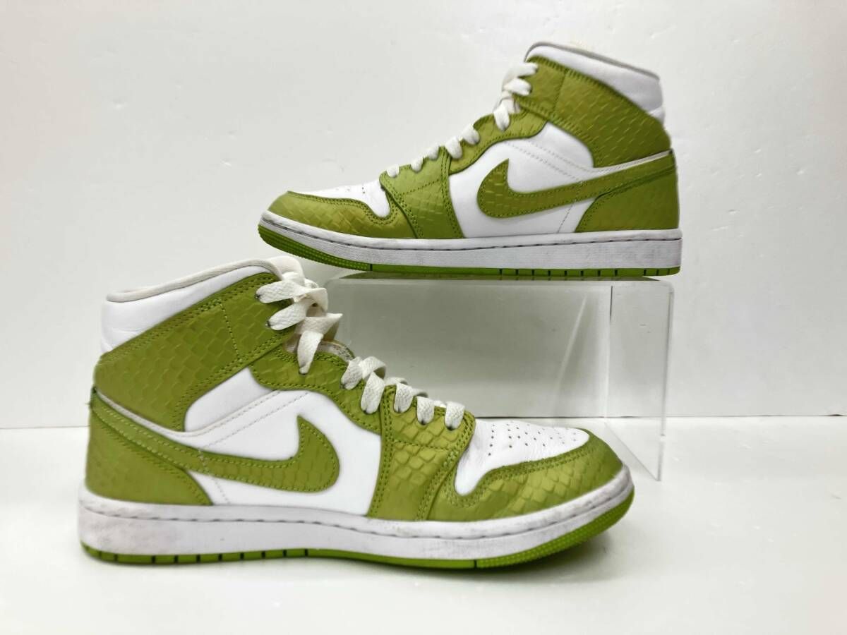 NIKE ナイキ AIR JORDAN 1 MID SE エアジョーダン 1 ミッド DV2959-113 スニーカー 25 ライトグリーン 通年