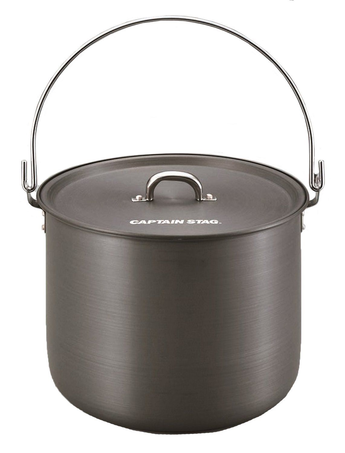 キャプテンスタッグ(CAPTAIN STAG) バーベキュー BBQ用 鍋 アルミ製 つる付き 寸胴鍋 24cm UH-4104 UH-4104