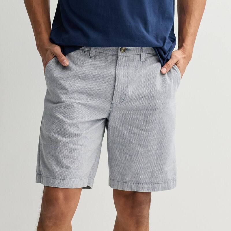 ソノマ レディース ボトムス ハーフパンツ・ショーツ ショートパンツ Sonoma Goods For Life 9Inch Flexwear Flat Front Shorts Blue Textu