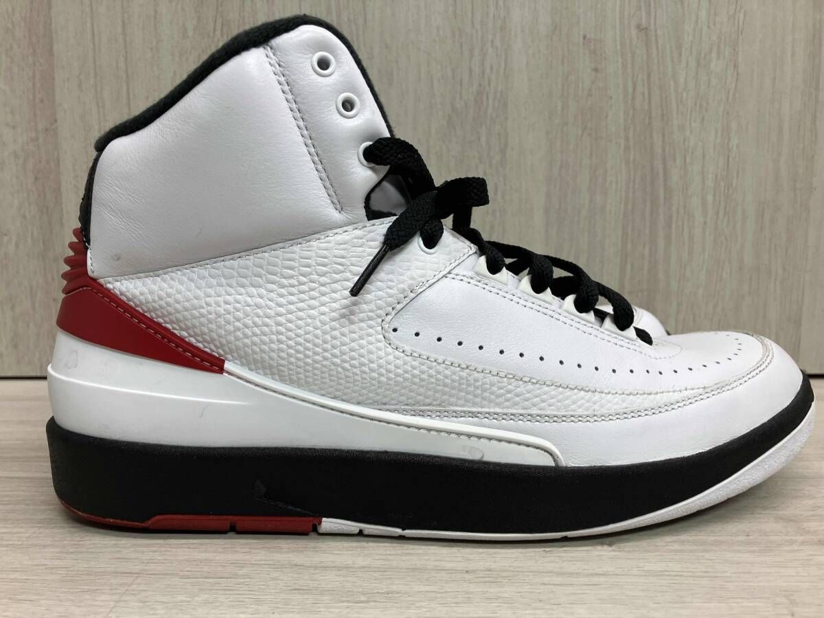 箱付き★ NIKE ナイキ Air Jordan 2 Retro 'Chicago' スニーカー 型番: DX2454-106 サイズ28cm ホワイト・ブラック