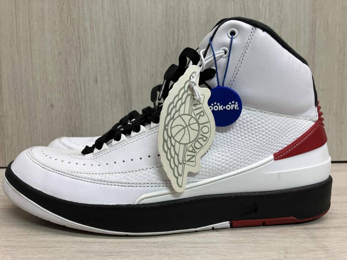 箱付き★ NIKE ナイキ Air Jordan 2 Retro 'Chicago' スニーカー 型番: DX2454-106 サイズ28cm ホワイト・ブラック