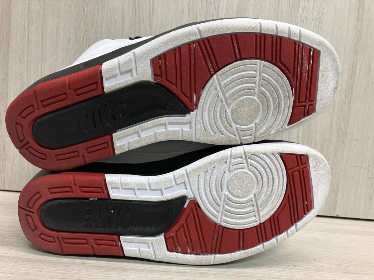 箱付き★ NIKE ナイキ Air Jordan 2 Retro 'Chicago' スニーカー 型番: DX2454-106 サイズ28cm ホワイト・ブラック
