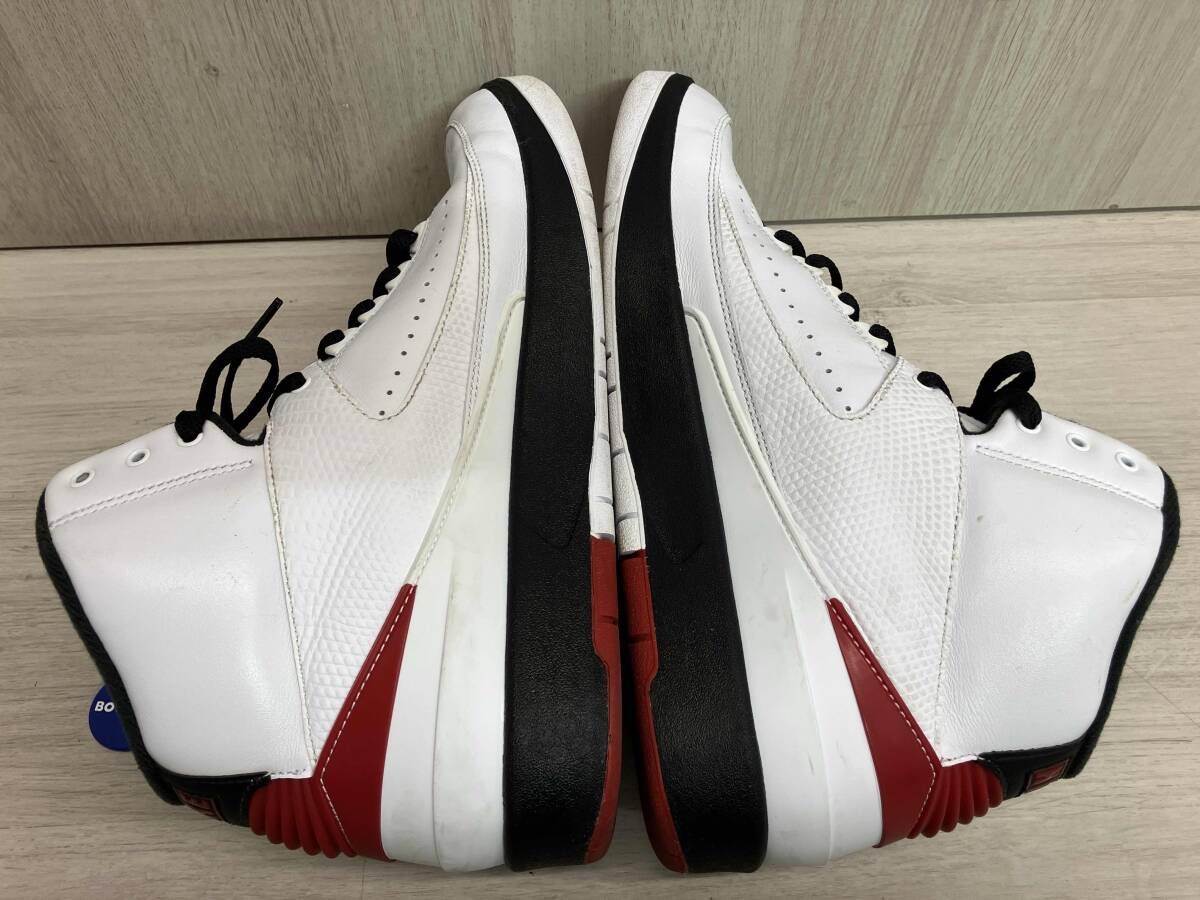 箱付き★ NIKE ナイキ Air Jordan 2 Retro 'Chicago' スニーカー 型番: DX2454-106 サイズ28cm ホワイト・ブラック