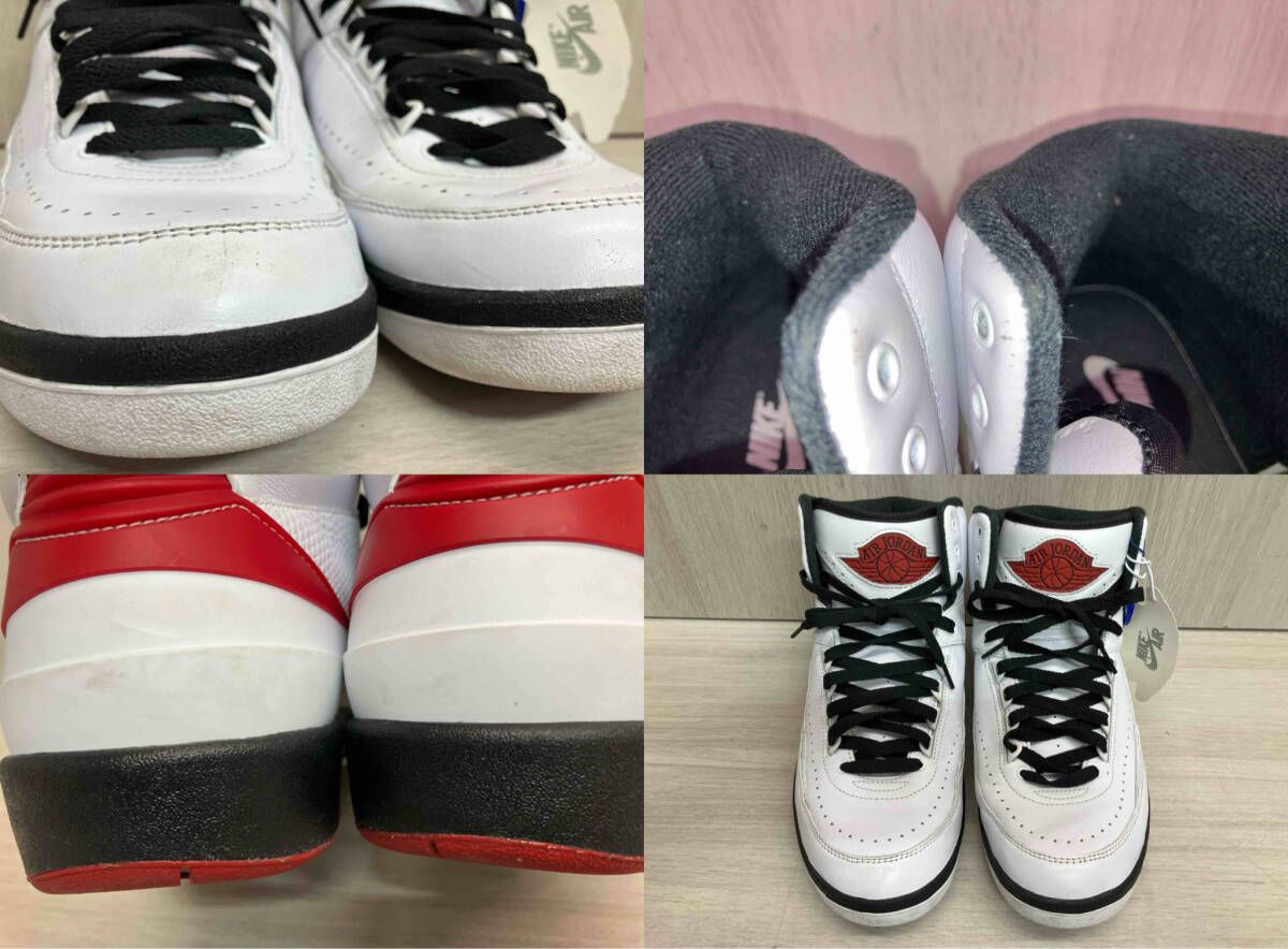 箱付き★ NIKE ナイキ Air Jordan 2 Retro 'Chicago' スニーカー 型番: DX2454-106 サイズ28cm ホワイト・ブラック