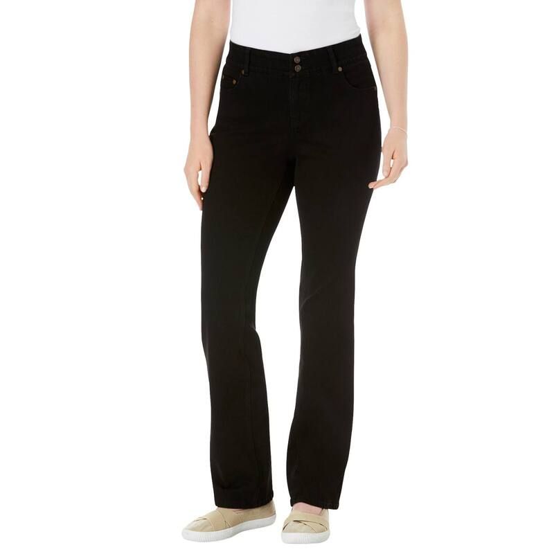 ウーマン ウィズイン レディース ボトムス デニムパンツ ブーツカット プラスサイズ トール ブーツ ジーンズ Woman Within Plusize Tall Stretch BuiltIn Sl