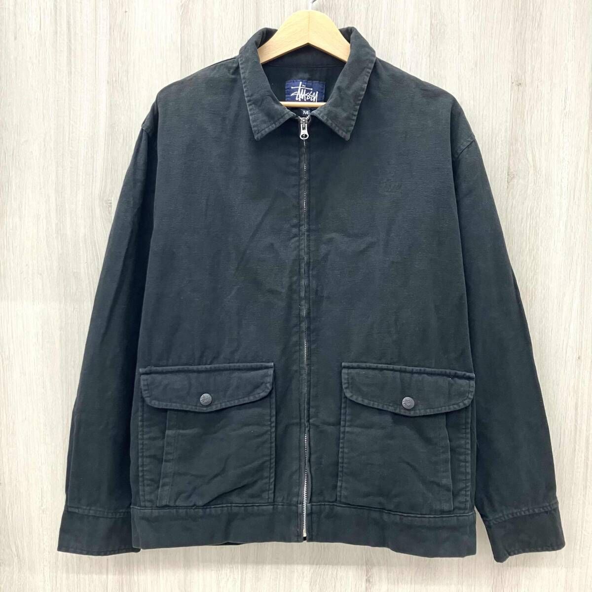 STUSSY/ステューシー/ジャケット/90s/紺タグ/USA製/ブラック/Mサイズ