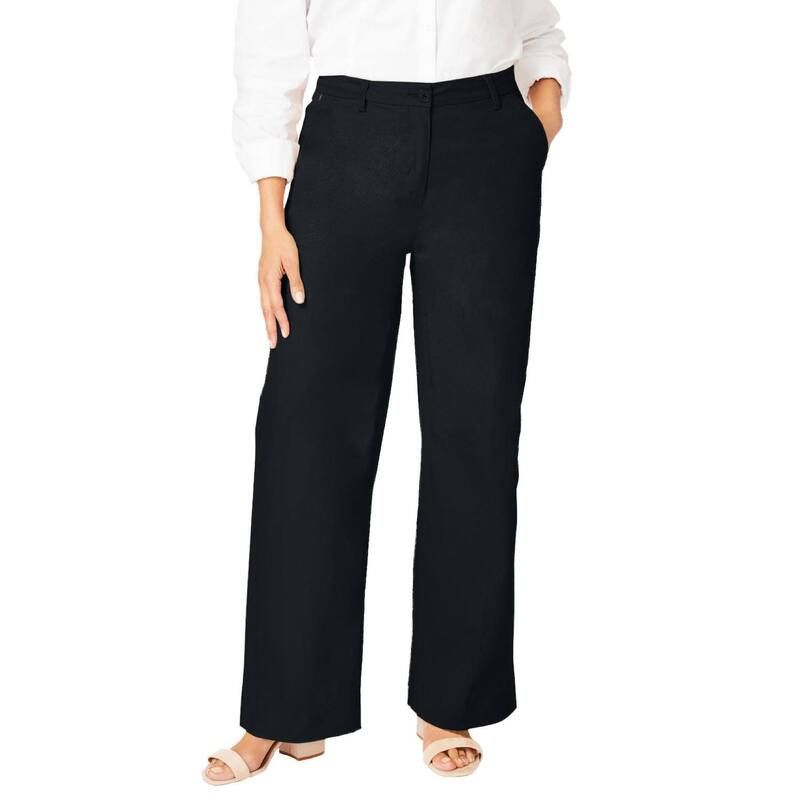 ジェシカロンドン レディース ボトムス カジュアルパンツ プラスサイズ プチ コットン Jessica London Womens Plusize Petite Stretch Cotton Chin