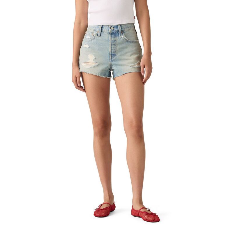 リーバイス レディース ボトムス ハーフパンツ・ショーツ ショートパンツ Womens Levis 501 Original Jean Shorts Extended Vacation