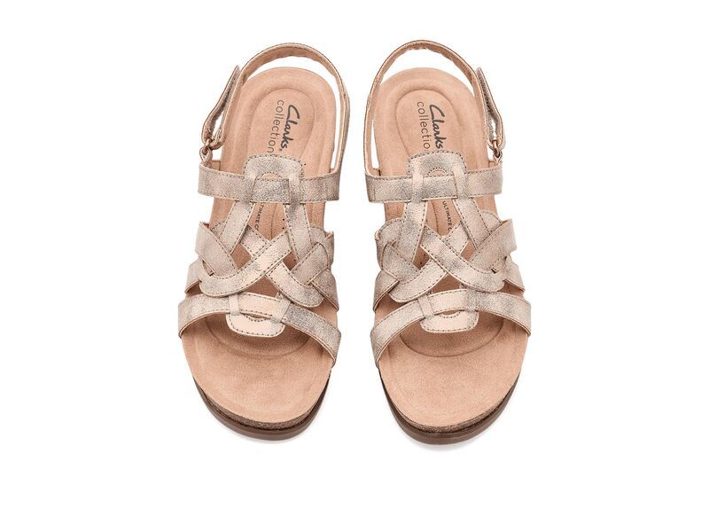 クラークス レディース シューズ サンダル Clarks Calenne Gracie Bronze Metallic メタリック