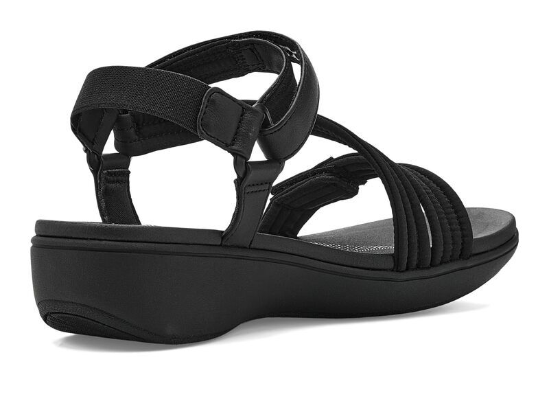 クラークス レディース シューズ サンダル Clarks Breezerae Sun Black Textile ブラック