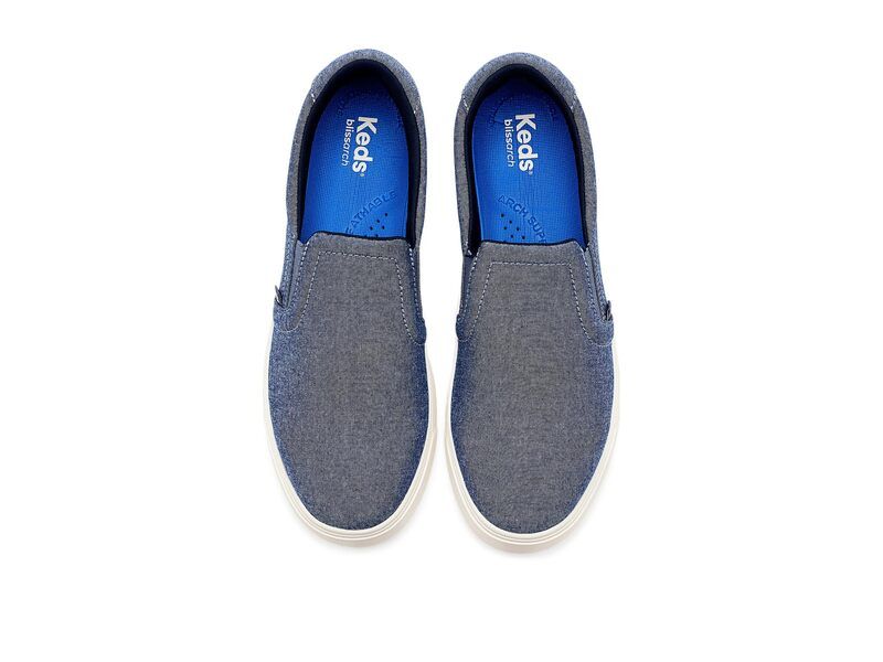 ケッズ レディース シューズ スニーカー Keds Park SlipOn Blue Chambray ブルー