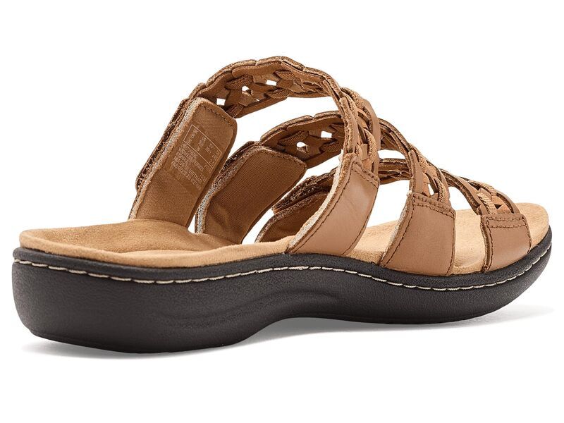 クラークス レディース シューズ サンダル Clarks Laurieann Emma Tan Leather タン