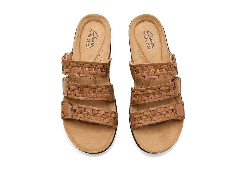 クラークス レディース シューズ サンダル Clarks Laurieann Emma Tan Leather タン