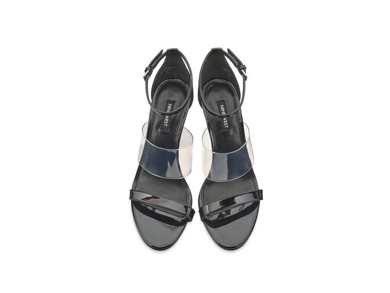 ナインウェスト レディース シューズ サンダル Nine West Vallie ClearBlack Pat ブラック