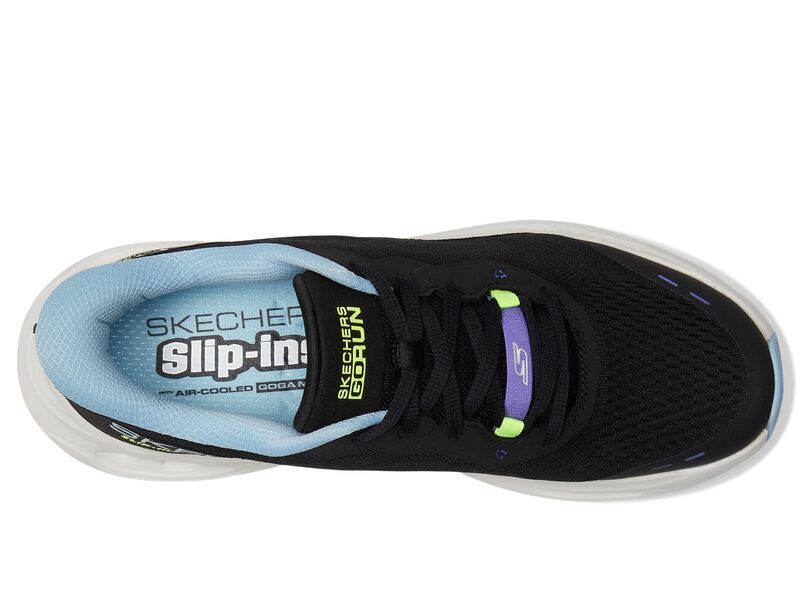 スケッチャーズ レディース シューズ スニーカー SKECHERS Max Cushioninglide Step Caledonia Hands Free SlipIns BlackBlue ブラッ