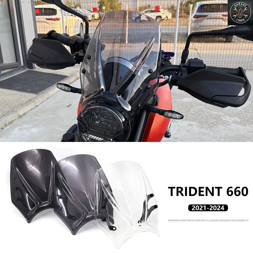 TRIDENT660 2021 - 24 オートバイ用ウインドシールド ウインドディフレクター ウインドスクリーン フェアリング バッフル カバー