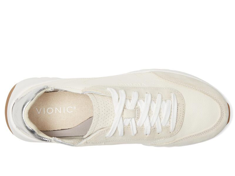 バイオニック レディース シューズ スニーカー VIONIC Uptown Sneakers IvorySilver Le アイボリー