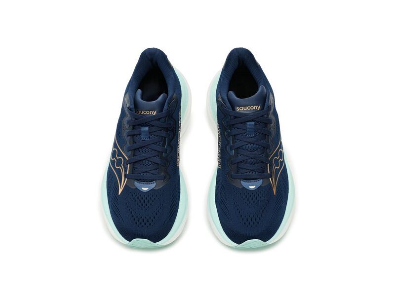 サッカニー レディース シューズ スニーカー Saucony Ride 19 NavyAqua ネイビー