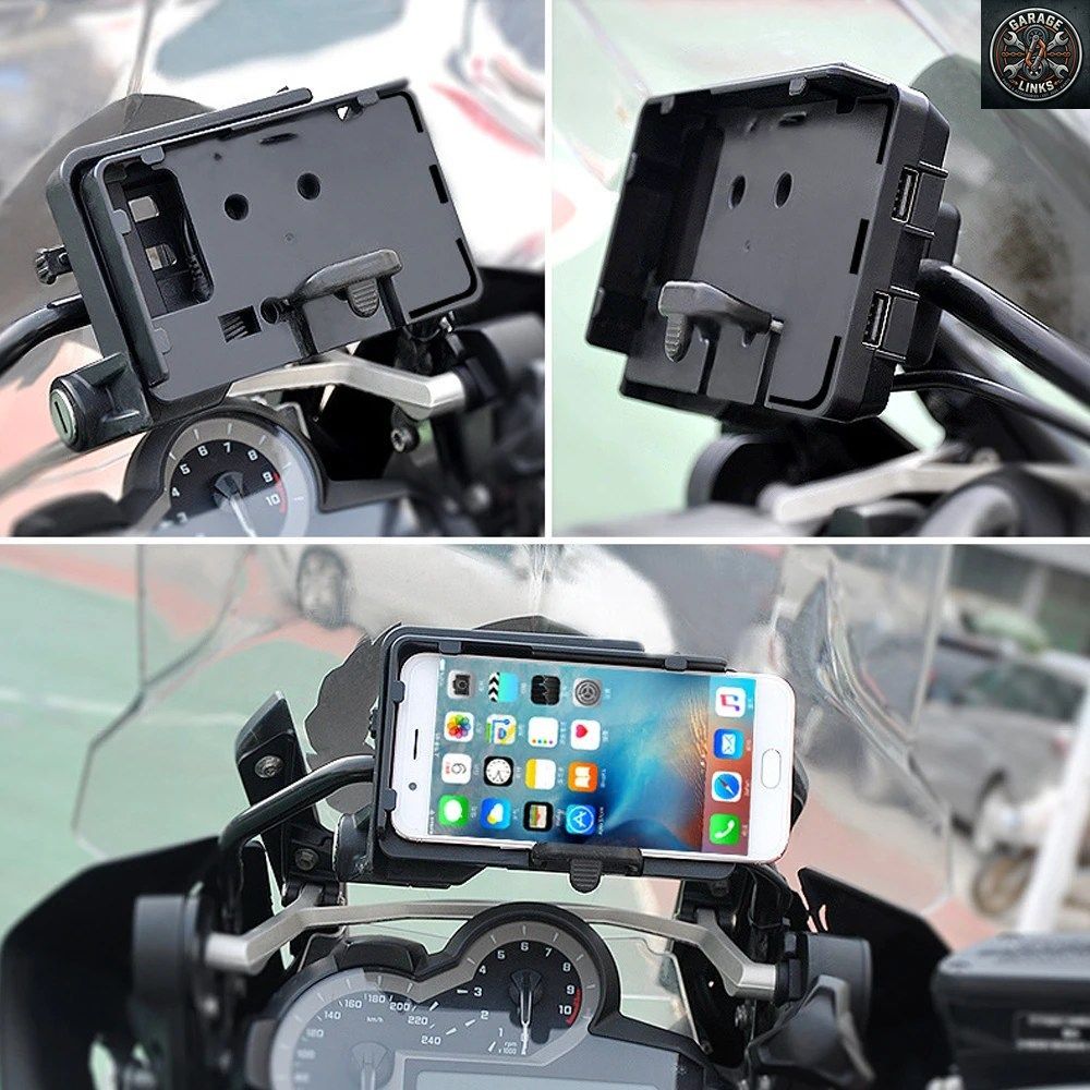オートバイ用携帯電話ナビゲーションハンドルバーブラケットサポート 12mm BMW R1250GS R1200GS R1200GS GSA ADV LC R 1200 ADVENTURE