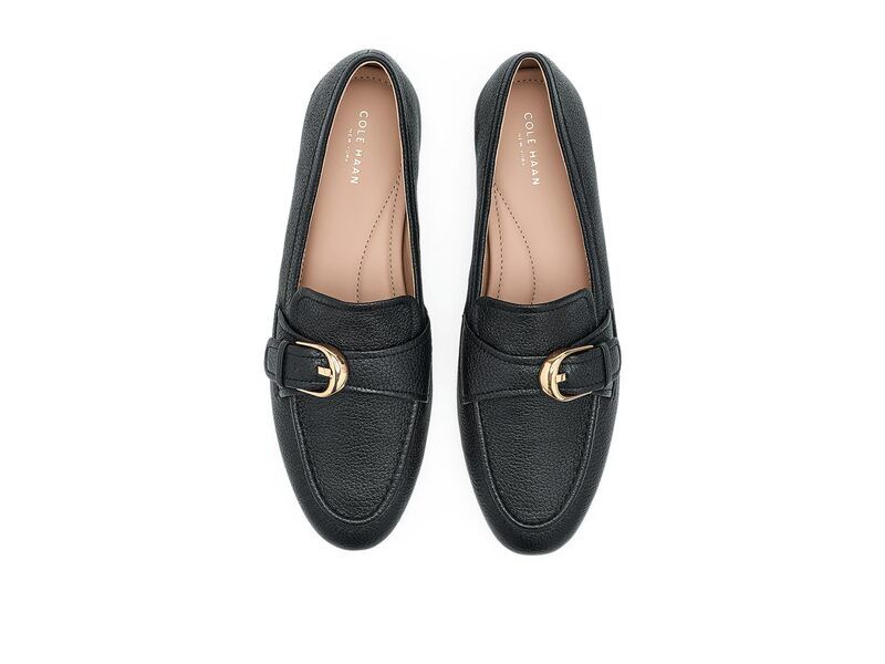 コールハーン レディース シューズ スリッポン・ローファー Cole Haan Grand Ambition Alette Buckle Black Tumbled L ブラック