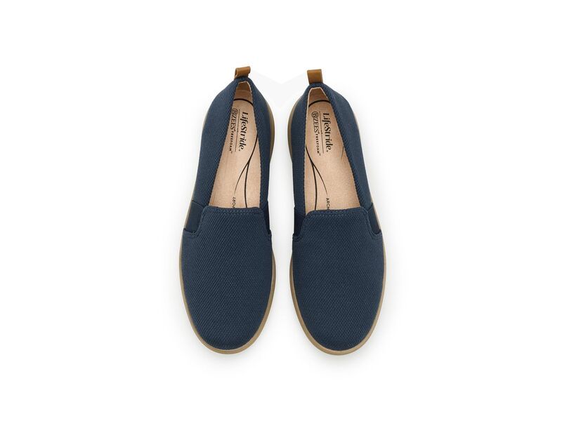 ライフストライド レディース シューズ スリッポン・ローファー LifeStride Next Wave LoafersMoc Shoes Lux Navy ネイビー