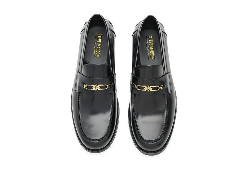 スティーブ マデン メンズ シューズ ブーツ・レインブーツ Steve Maddenorton Black Leather ブラック スティーブ マデン メンズ シューズ ブーツ・レインブーツ Steve Maddenorton Black Leather ブラック