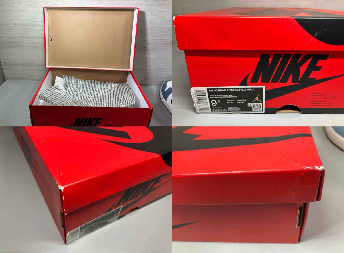 【タグ付き】NIKE×FACETASM/ナイキ/スニーカー/CU2802-100 AIR JORDAN 1 MID SE FRLS APLA/27.5cm