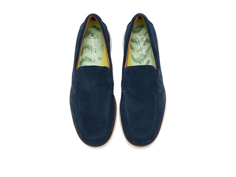 フローシャイム メンズ シューズ スニーカー ローファー Florsheim Tropics Venetian Loafer Navy Suede ネイビー