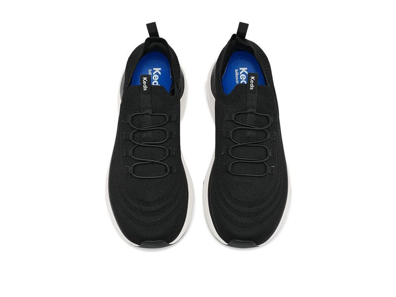 ケッズ レディース シューズ スニーカー Keds Blissmove Slipon Black Marled Kn ブラック