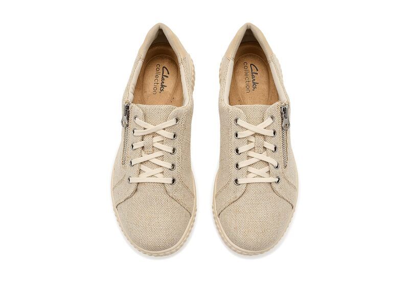 クラークス レディース シューズ スニーカー Clarks Carolinecho Natural Textile クラークス レディース シューズ スニーカー Clarks Carolinecho Natural Textile