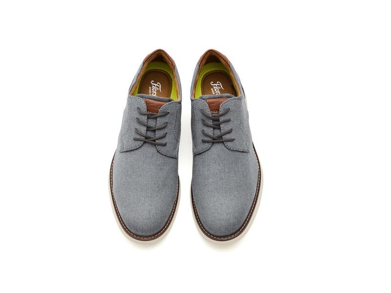 フローシャイム メンズ シューズ オックスフォード Florsheim Launch Canvas Plain Toe Oxford Gray グレー